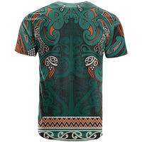 Aotearoa Iwi Ngāti Maru Taranaki T Shirt Maori Wharenui House Tribal Pattern