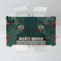Aotearoa Iwi Ngāti Maru Taranaki Tablecloth Maori Wharenui House Tribal Pattern