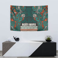 Aotearoa Iwi Ngāti Maru Taranaki Tapestry Maori Wharenui House Tribal Pattern