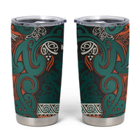 Aotearoa Iwi Ngāti Maru Taranaki Tumbler Cup Maori Wharenui House Tribal Pattern