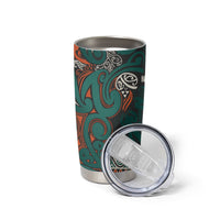 Aotearoa Iwi Ngāti Maru Taranaki Tumbler Cup Maori Wharenui House Tribal Pattern