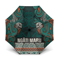 Aotearoa Iwi Ngāti Maru Taranaki Umbrella Maori Wharenui House Tribal Pattern