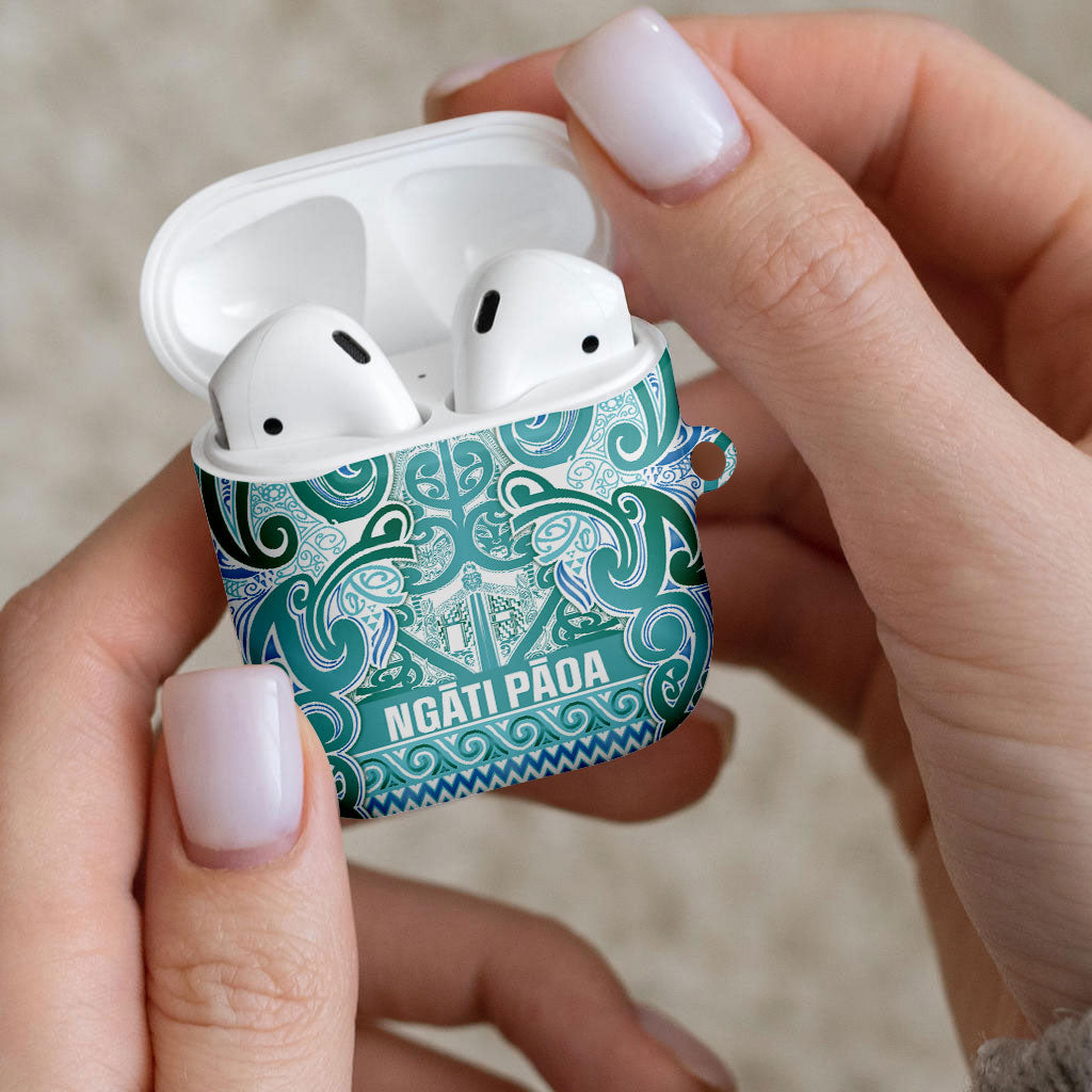 Aotearoa Iwi Ngati Paoa AirPods Case Maori Wharenui House Tribal Pattern