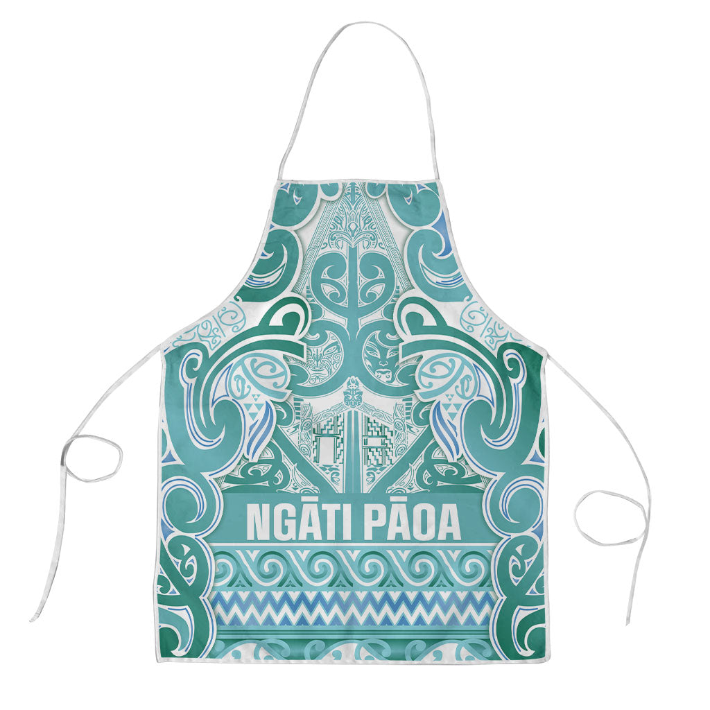 Aotearoa Iwi Ngati Paoa Apron Maori Wharenui House Tribal Pattern