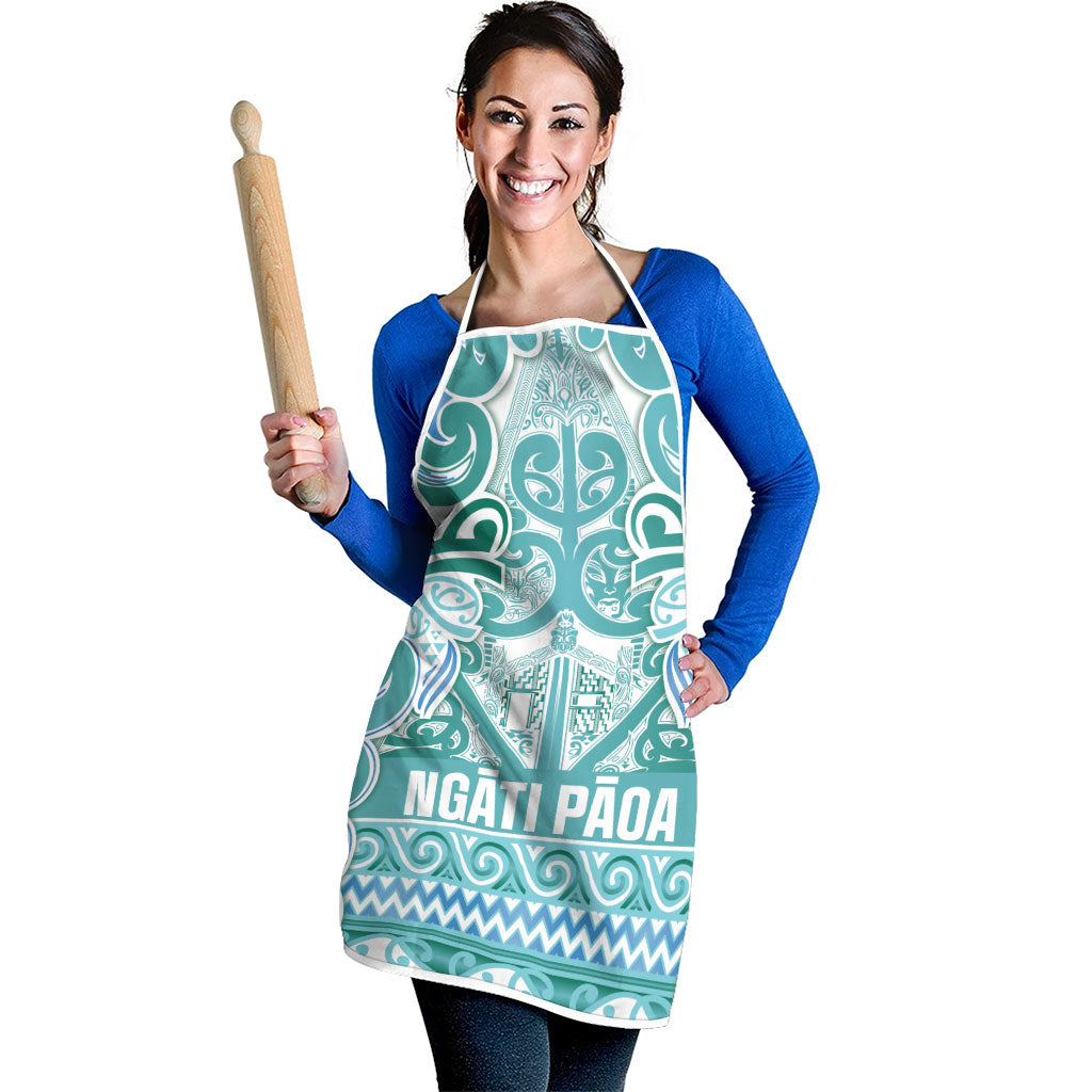 Aotearoa Iwi Ngati Paoa Apron Maori Wharenui House Tribal Pattern