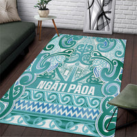 Aotearoa Iwi Ngati Paoa Area Rug Maori Wharenui House Tribal Pattern