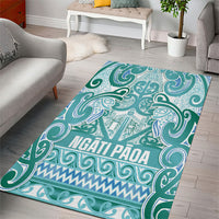Aotearoa Iwi Ngati Paoa Area Rug Maori Wharenui House Tribal Pattern