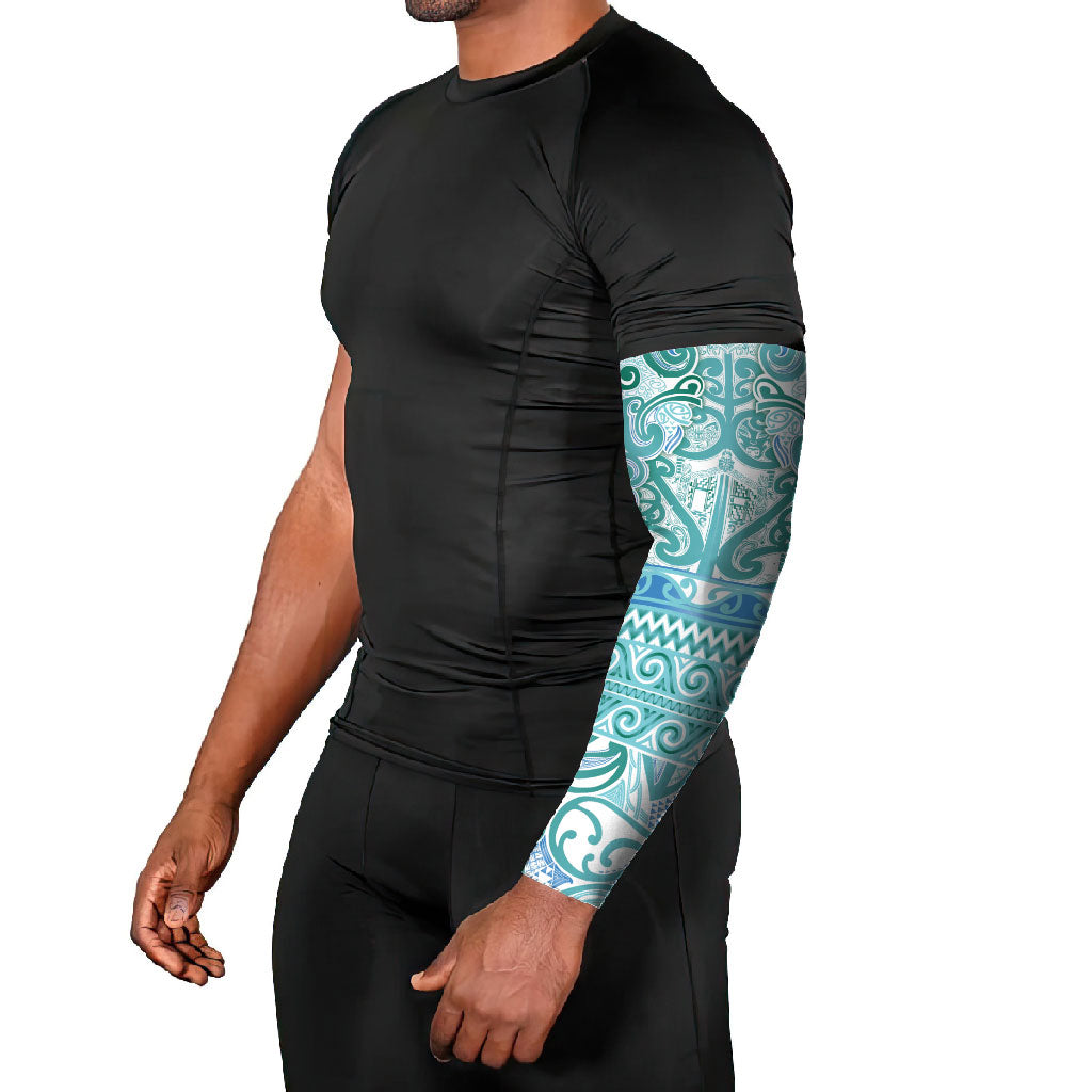 Aotearoa Iwi Ngati Paoa Arm Sleeves Maori Wharenui House Tribal Pattern