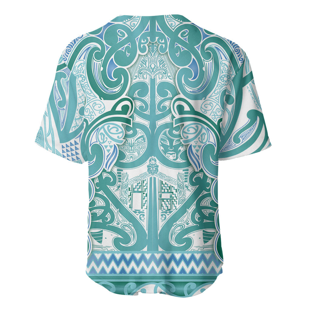 Aotearoa Iwi Ngati Paoa Baseball Jersey Maori Wharenui House Tribal Pattern