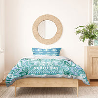 Aotearoa Iwi Ngati Paoa Bedding Set Maori Wharenui House Tribal Pattern