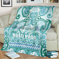 Aotearoa Iwi Ngati Paoa Blanket Maori Wharenui House Tribal Pattern