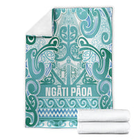 Aotearoa Iwi Ngati Paoa Blanket Maori Wharenui House Tribal Pattern