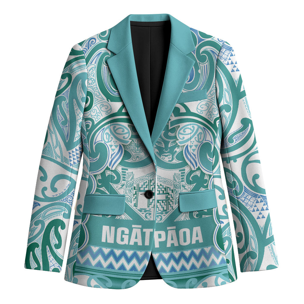 Aotearoa Iwi Ngati Paoa Blazer Maori Wharenui House Tribal Pattern