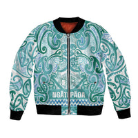 Aotearoa Iwi Ngati Paoa Bomber Jacket Maori Wharenui House Tribal Pattern