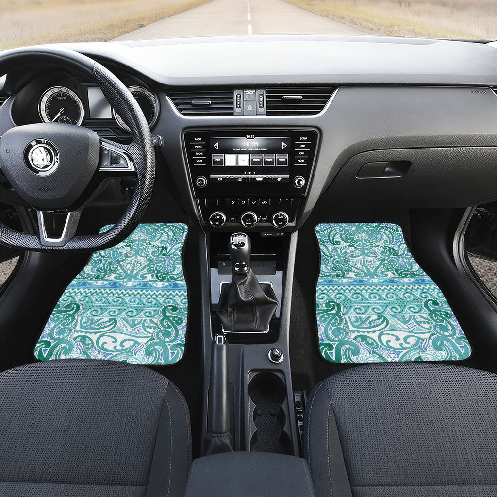 Aotearoa Iwi Ngati Paoa Car Mats Maori Wharenui House Tribal Pattern