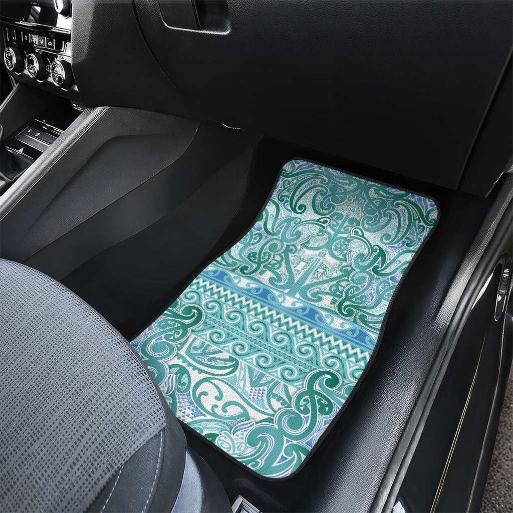 Aotearoa Iwi Ngati Paoa Car Mats Maori Wharenui House Tribal Pattern
