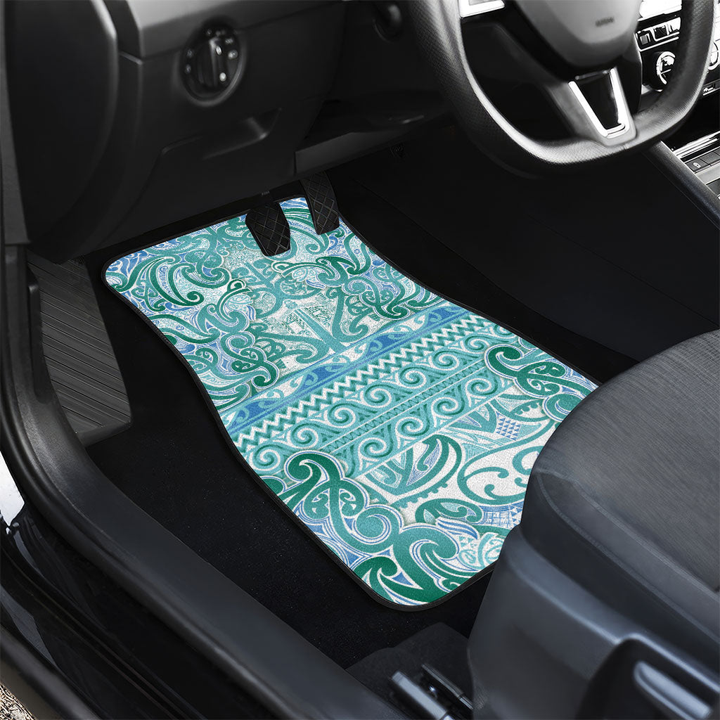 Aotearoa Iwi Ngati Paoa Car Mats Maori Wharenui House Tribal Pattern