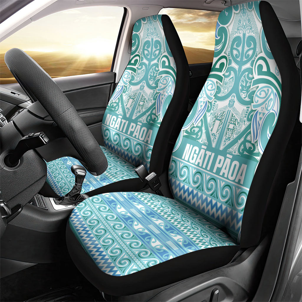 Aotearoa Iwi Ngati Paoa Car Seat Cover Maori Wharenui House Tribal Pattern