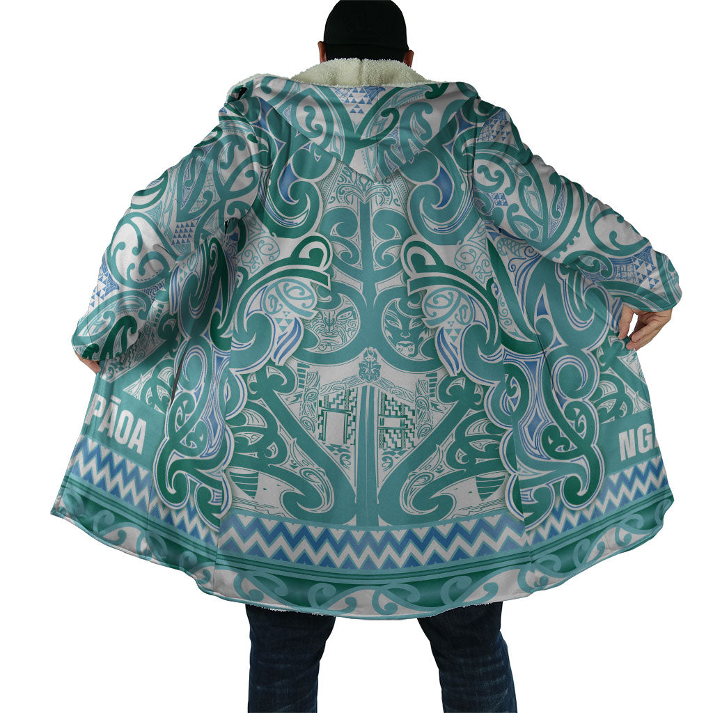Aotearoa Iwi Ngati Paoa Cloak Maori Wharenui House Tribal Pattern