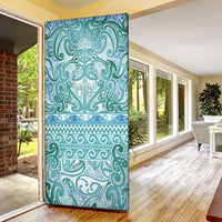 Aotearoa Iwi Ngati Paoa Door Cover Maori Wharenui House Tribal Pattern