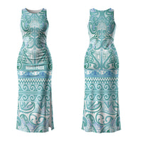 Aotearoa Iwi Ngati Paoa Family Matching Tank Maxi Dress and Hawaiian Shirt Maori Wharenui House Tribal Pattern