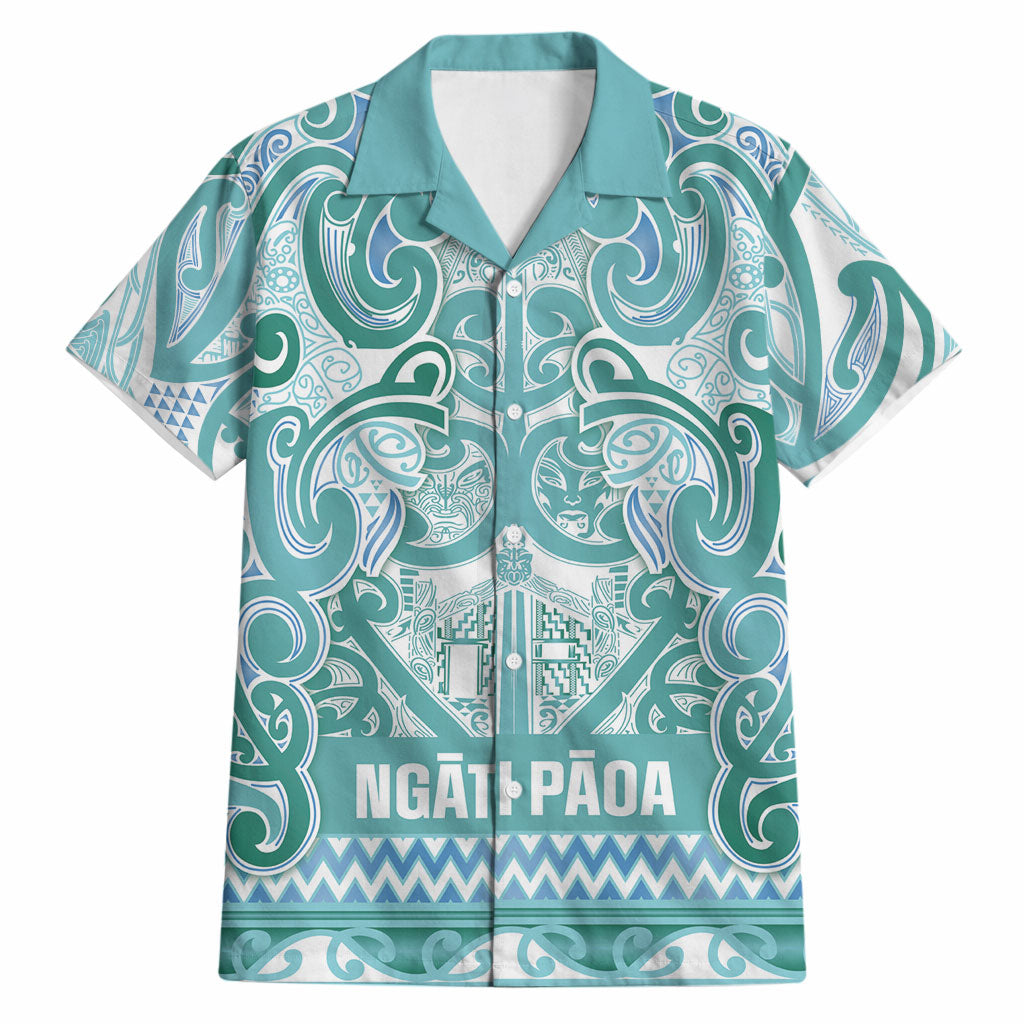 Aotearoa Iwi Ngati Paoa Hawaiian Shirt Maori Wharenui House Tribal Pattern
