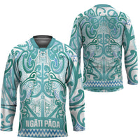 Aotearoa Iwi Ngati Paoa Hockey Jersey Maori Wharenui House Tribal Pattern