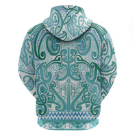 Aotearoa Iwi Ngati Paoa Hoodie Maori Wharenui House Tribal Pattern