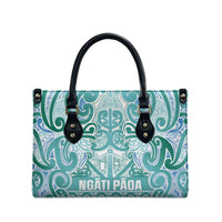 Aotearoa Iwi Ngati Paoa Leather Bag Maori Wharenui House Tribal Pattern