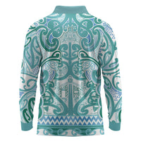 Aotearoa Iwi Ngati Paoa Long Sleeve Polo Shirt Maori Wharenui House Tribal Pattern