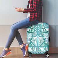 Aotearoa Iwi Ngati Paoa Luggage Cover Maori Wharenui House Tribal Pattern
