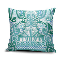 Aotearoa Iwi Ngati Paoa Pillow Cover Maori Wharenui House Tribal Pattern