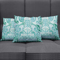 Aotearoa Iwi Ngati Paoa Pillow Cover Maori Wharenui House Tribal Pattern