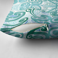 Aotearoa Iwi Ngati Paoa Pillow Cover Maori Wharenui House Tribal Pattern