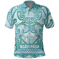 Aotearoa Iwi Ngati Paoa Polo Shirt Maori Wharenui House Tribal Pattern