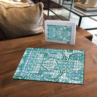 Aotearoa Iwi Ngati Paoa Puzzle Maori Wharenui House Tribal Pattern