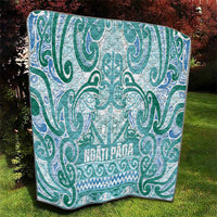 Aotearoa Iwi Ngati Paoa Quilt Maori Wharenui House Tribal Pattern