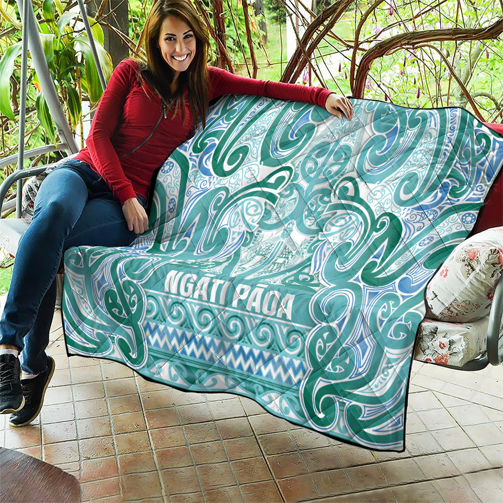 Aotearoa Iwi Ngati Paoa Quilt Maori Wharenui House Tribal Pattern
