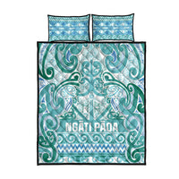 Aotearoa Iwi Ngati Paoa Quilt Bed Set Maori Wharenui House Tribal Pattern