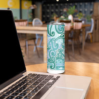 Aotearoa Iwi Ngati Paoa Skinny Tumbler Maori Wharenui House Tribal Pattern