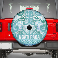 Aotearoa Iwi Ngati Paoa Spare Tire Cover Maori Wharenui House Tribal Pattern