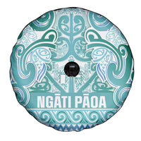 Aotearoa Iwi Ngati Paoa Spare Tire Cover Maori Wharenui House Tribal Pattern