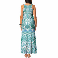 Aotearoa Iwi Ngati Paoa Tank Maxi Dress Maori Wharenui House Tribal Pattern