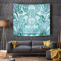Aotearoa Iwi Ngati Paoa Tapestry Maori Wharenui House Tribal Pattern