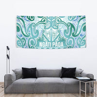 Aotearoa Iwi Ngati Paoa Tapestry Maori Wharenui House Tribal Pattern