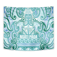 Aotearoa Iwi Ngati Paoa Tapestry Maori Wharenui House Tribal Pattern
