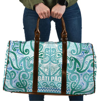 Aotearoa Iwi Ngati Paoa Travel Bag Maori Wharenui House Tribal Pattern