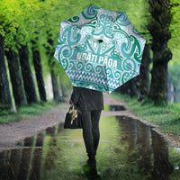 Aotearoa Iwi Ngati Paoa Umbrella Maori Wharenui House Tribal Pattern