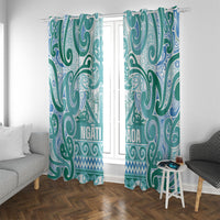 Aotearoa Iwi Ngati Paoa Window Curtain Maori Wharenui House Tribal Pattern
