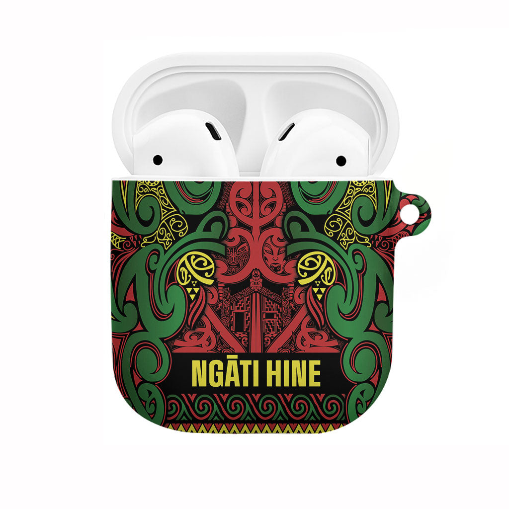 Aotearoa Iwi Ngati Hine AirPods Case Maori Wharenui House Tribal Pattern